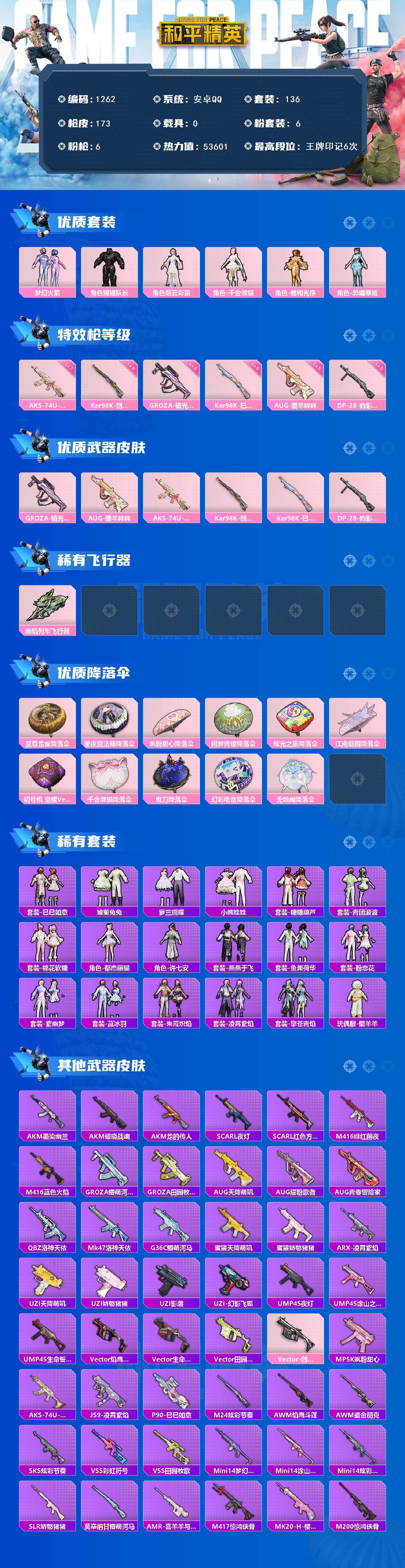 HPCMW3426894和平精英账号详情图2 HPCMW3426894和平精英账号详情图2