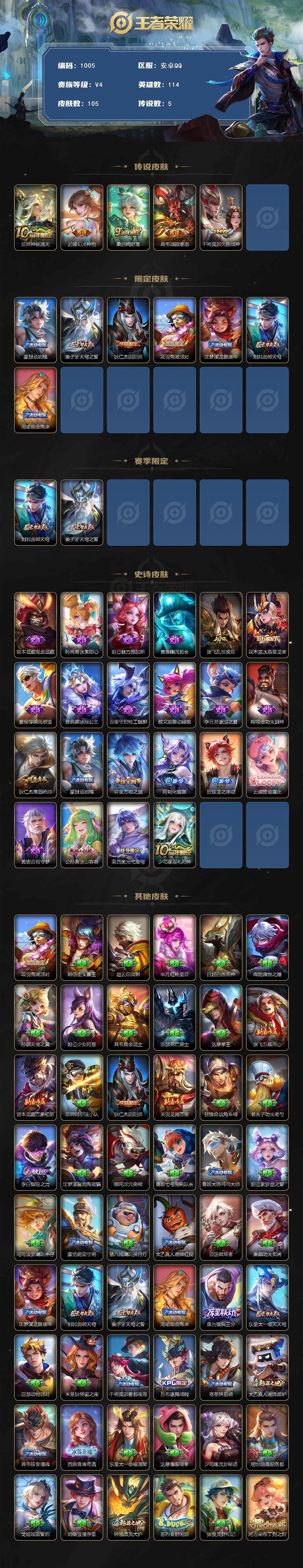 WZCMW3400630王者荣耀账号详情图2