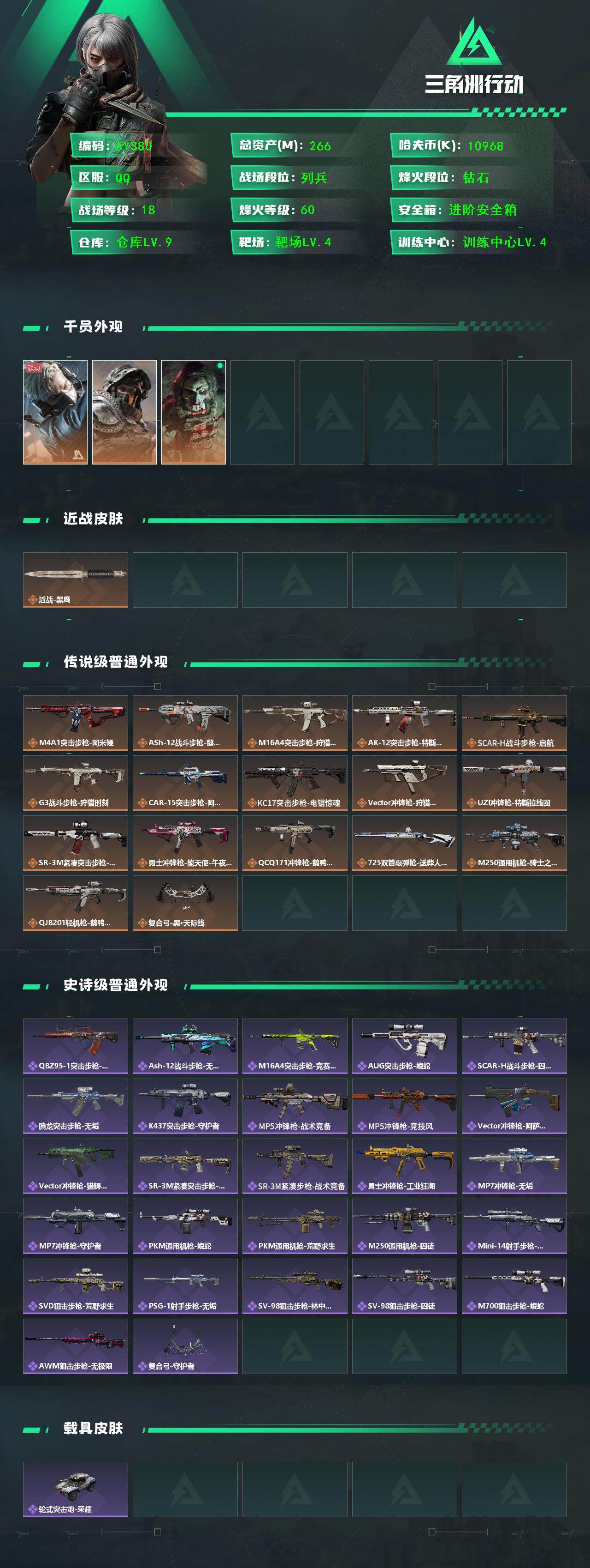 SJZCMW382437三角洲行动账号详情图3