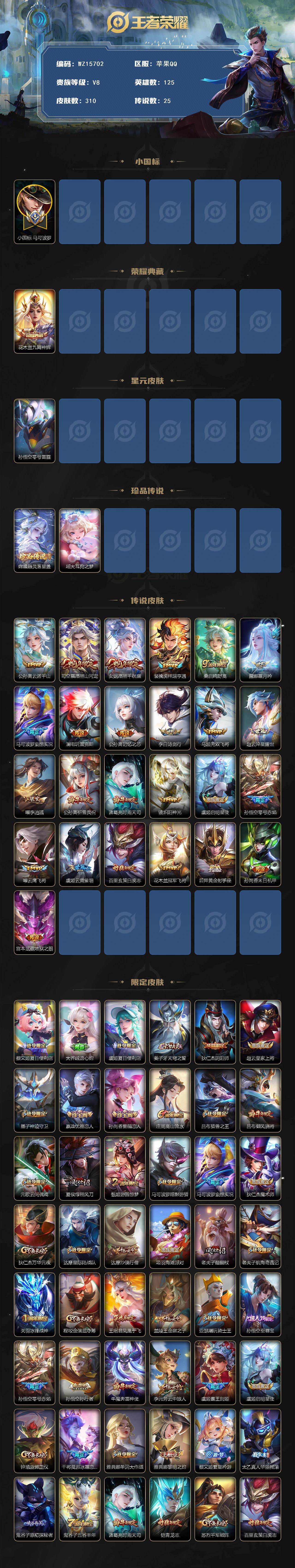 WZ0349706王者荣耀账号详情图2