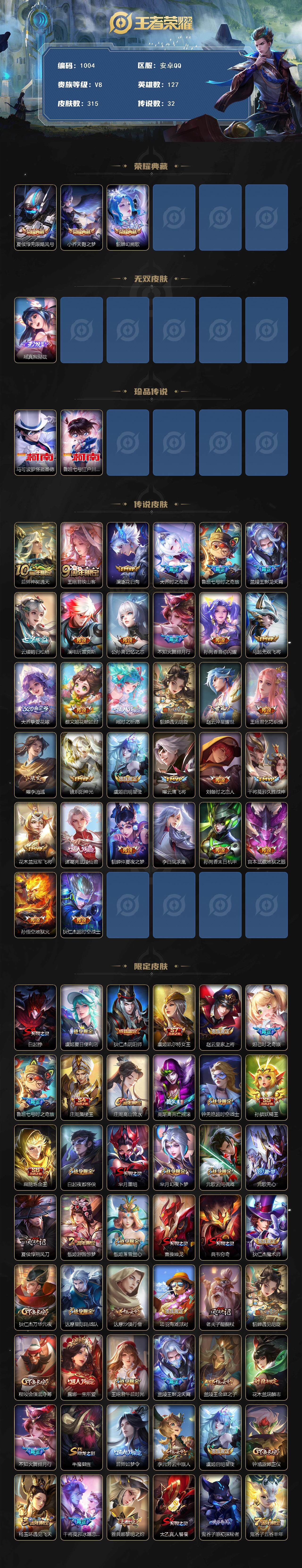 WZCMW3400629王者荣耀账号详情图2