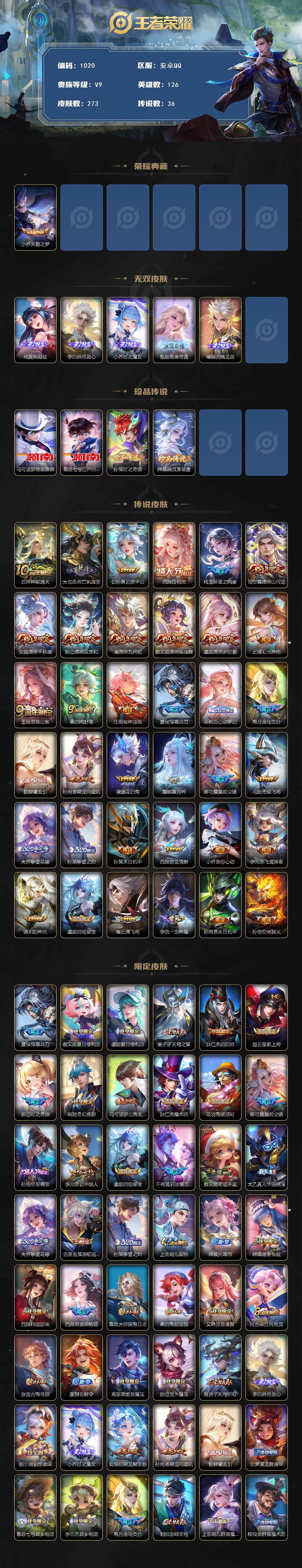 WZCMW3400642王者荣耀账号详情图2