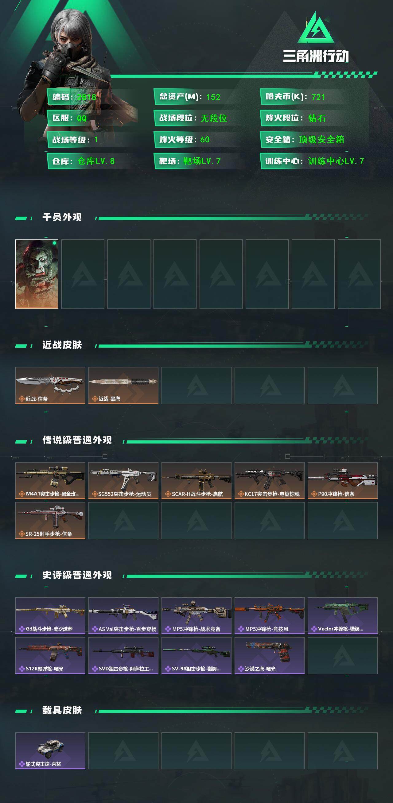 SJZCMW386045三角洲行动账号详情图2 SJZCMW386045三角洲行动账号详情图2