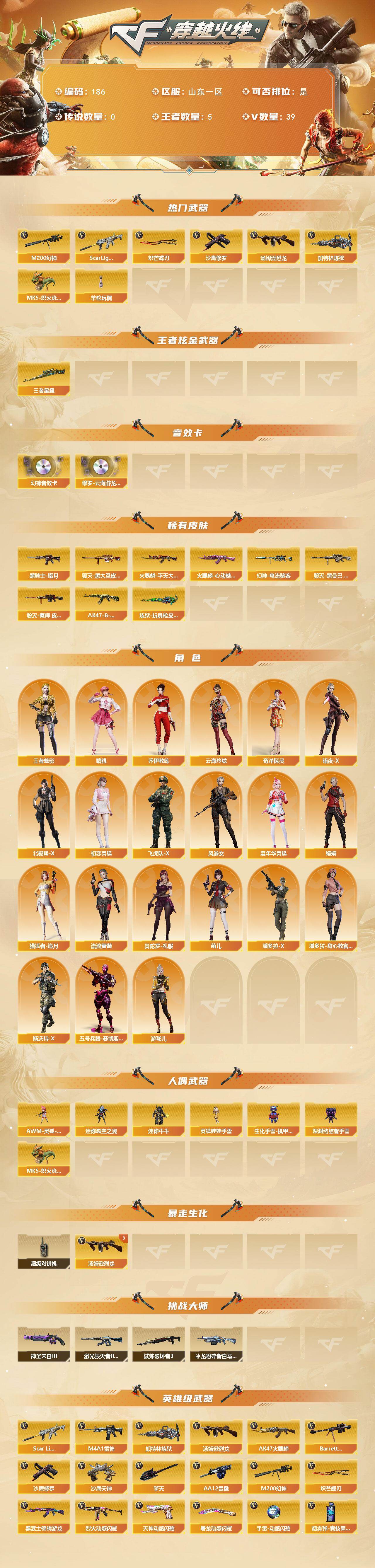 CFCMW421964穿越火线账号详情图2