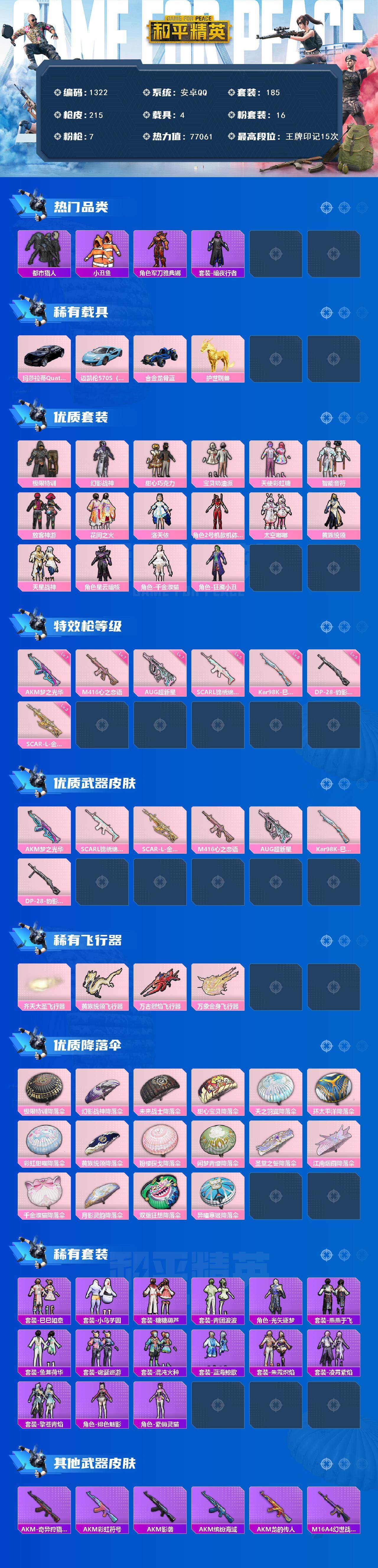 HPCMW3426941和平精英账号详情图2 HPCMW3426941和平精英账号详情图2