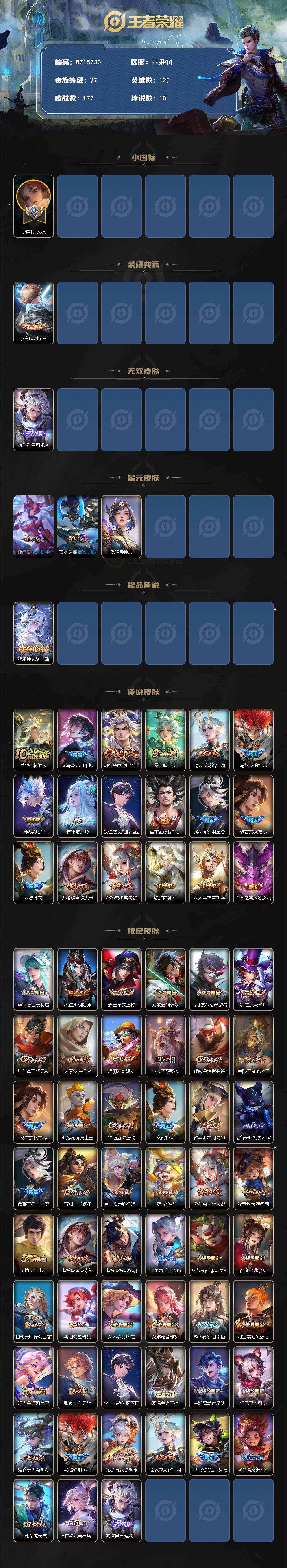 WZ0349721王者荣耀账号详情图2