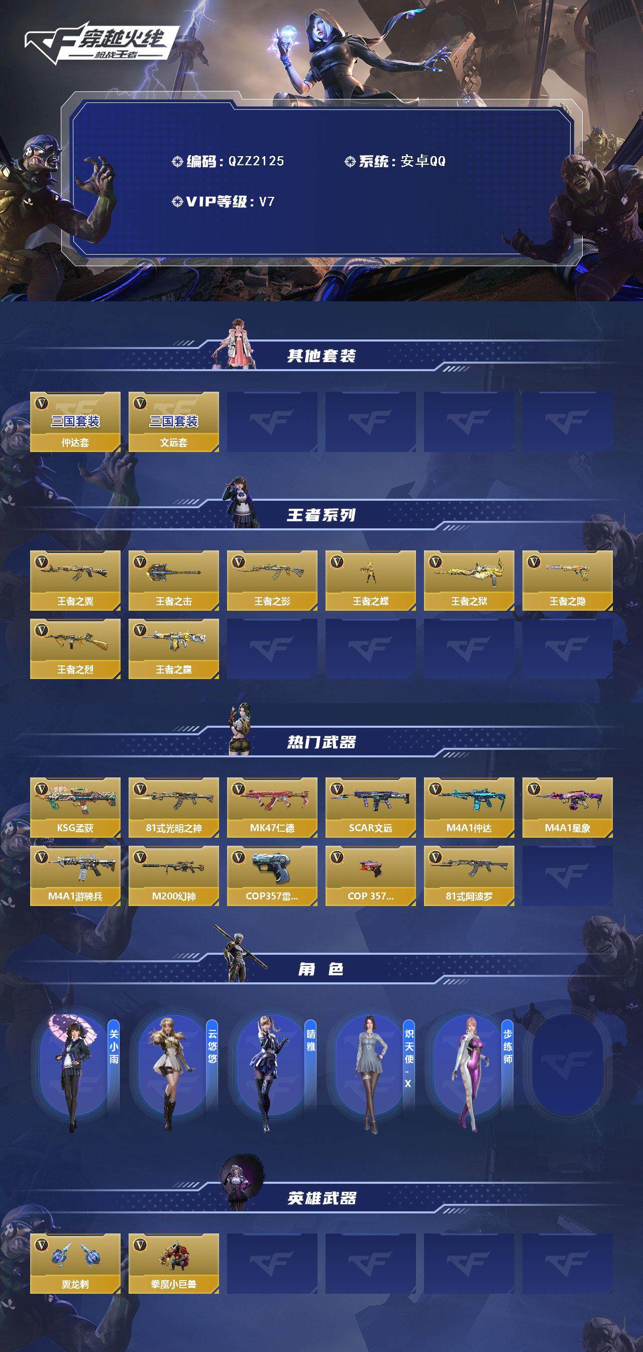 CFMQM368305枪战王者账号详情图3 CFMQM368305枪战王者账号详情图3