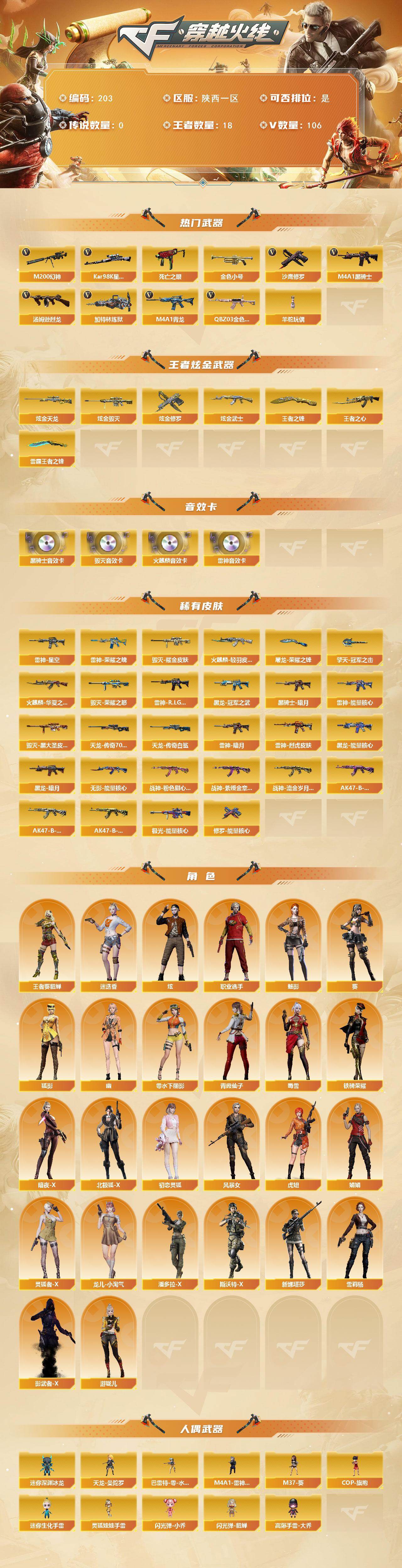 CFCMW421793穿越火线账号详情图2