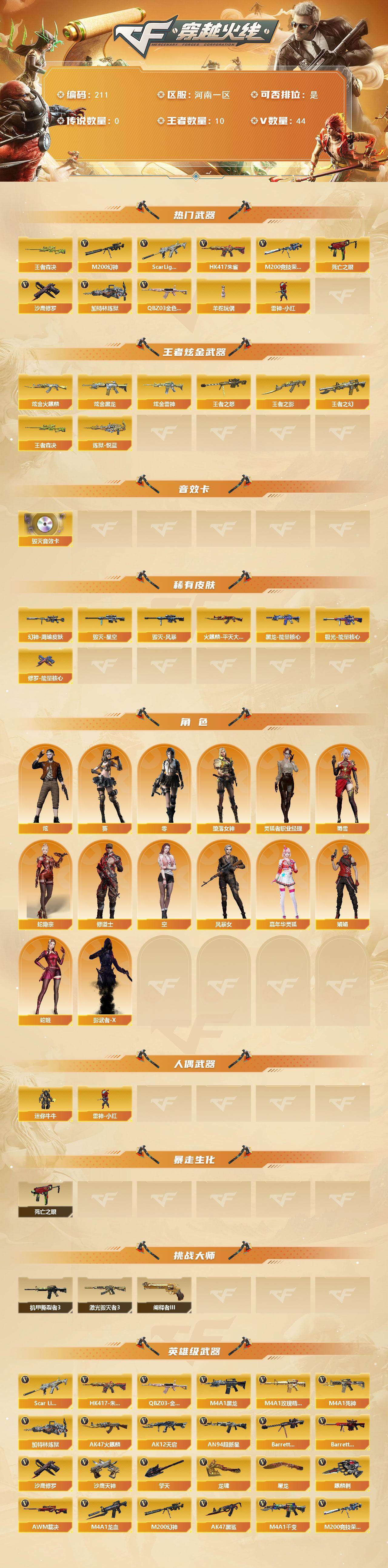 CFCMW421656穿越火线账号详情图2