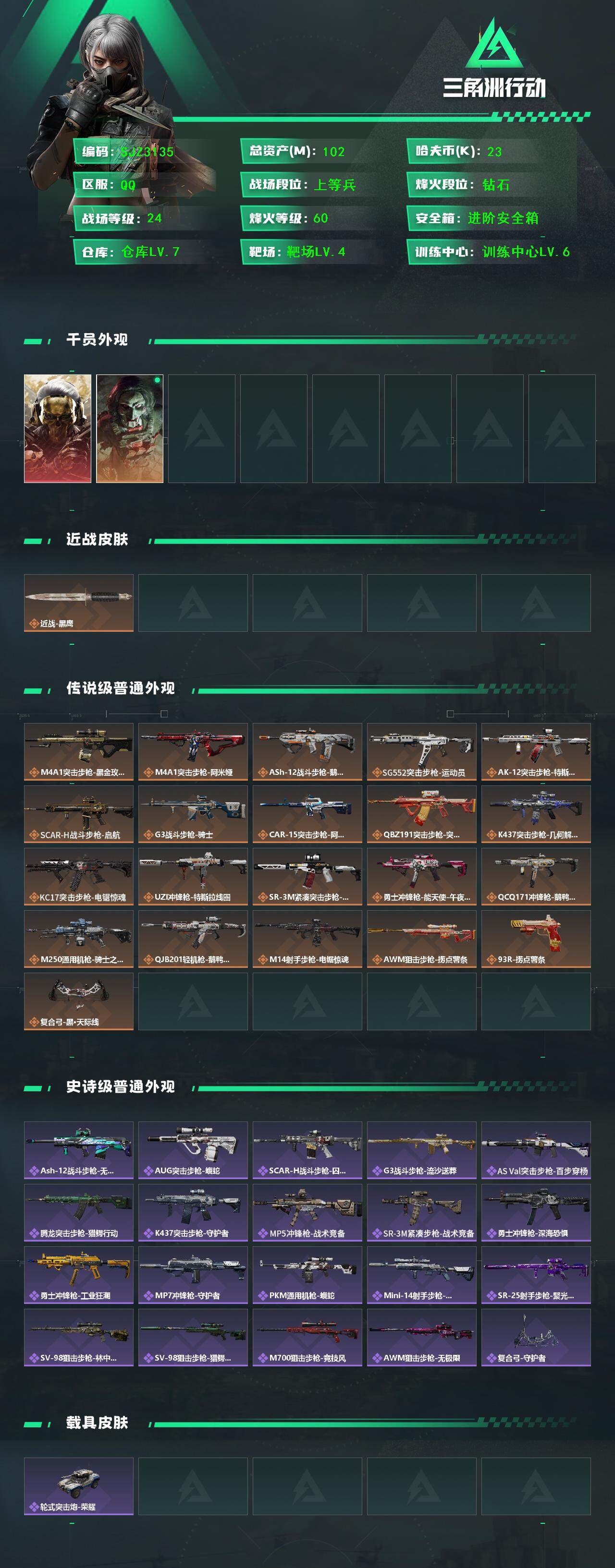 SJZQM376585三角洲行动账号详情图3 SJZQM376585三角洲行动账号详情图3