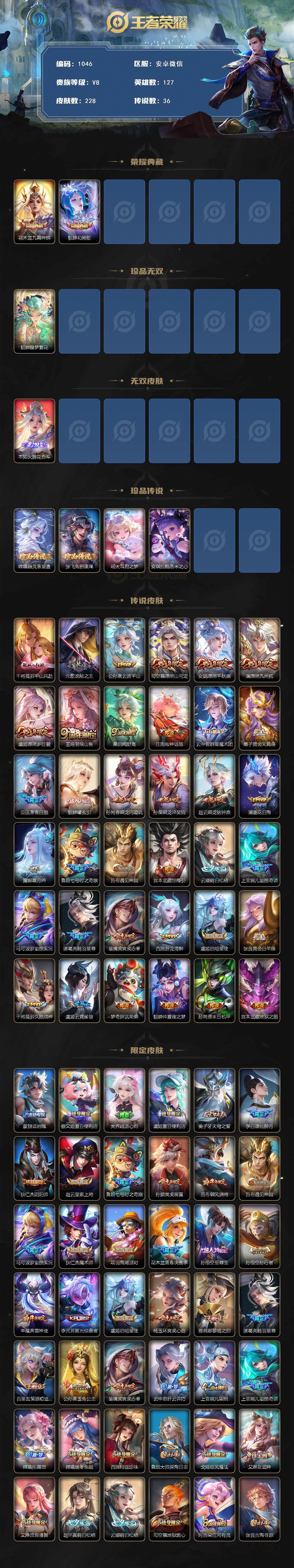 WZCMW3402324王者荣耀账号详情图2