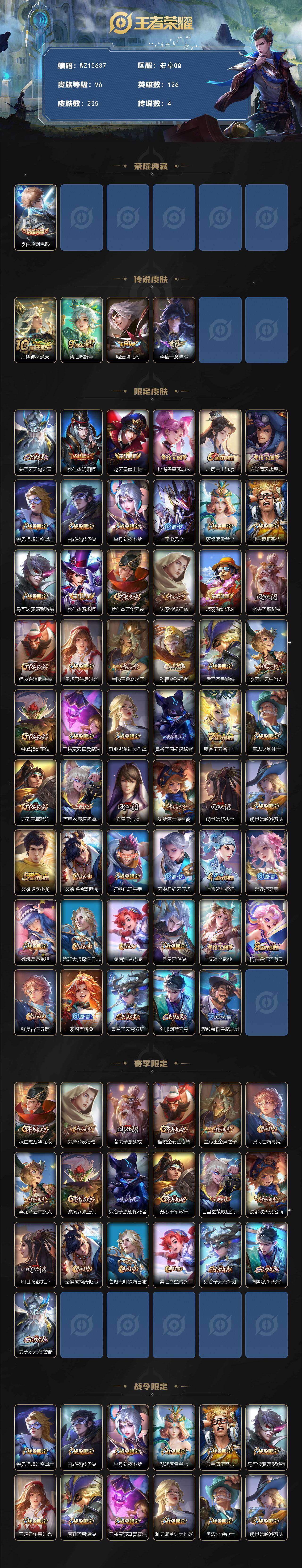 WZ0349691王者荣耀账号详情图2