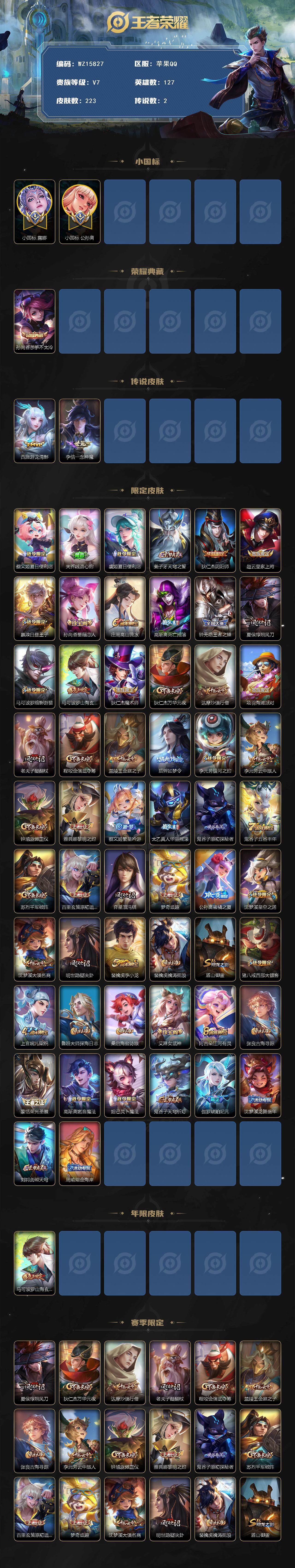 WZ0349756王者荣耀账号详情图2