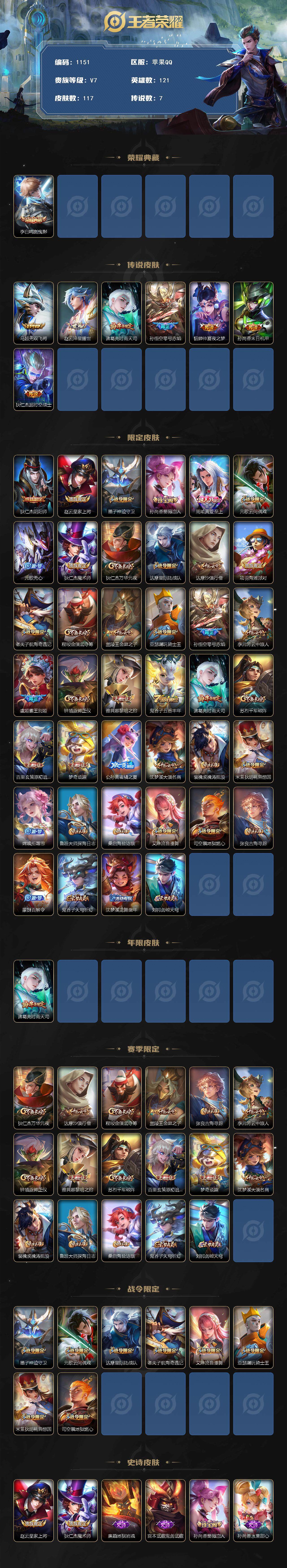 WZCMW3403967王者荣耀账号详情图2