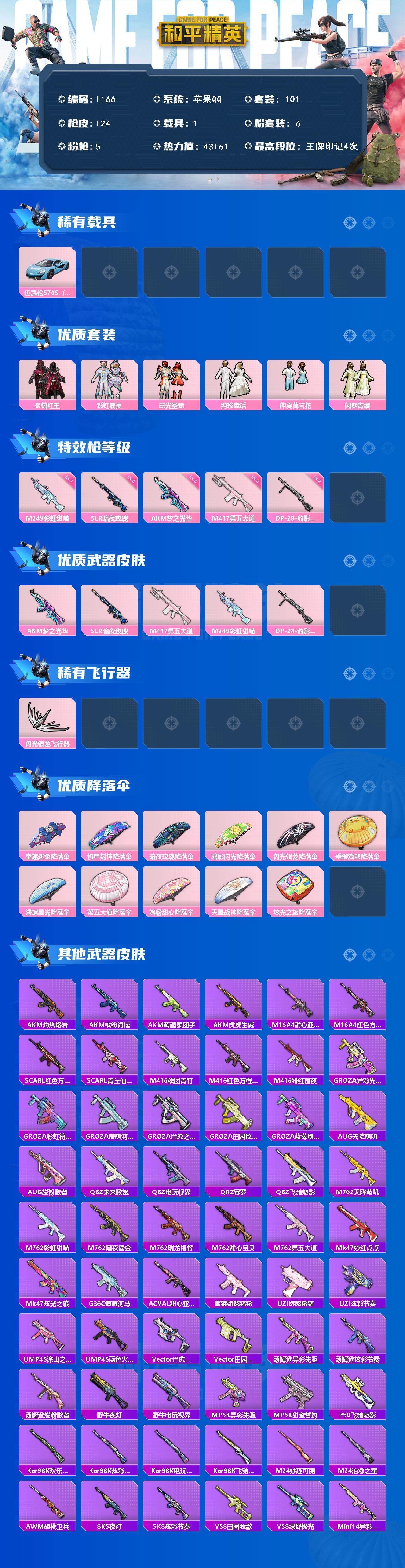 HPCMW3427094和平精英账号详情图2 HPCMW3427094和平精英账号详情图2