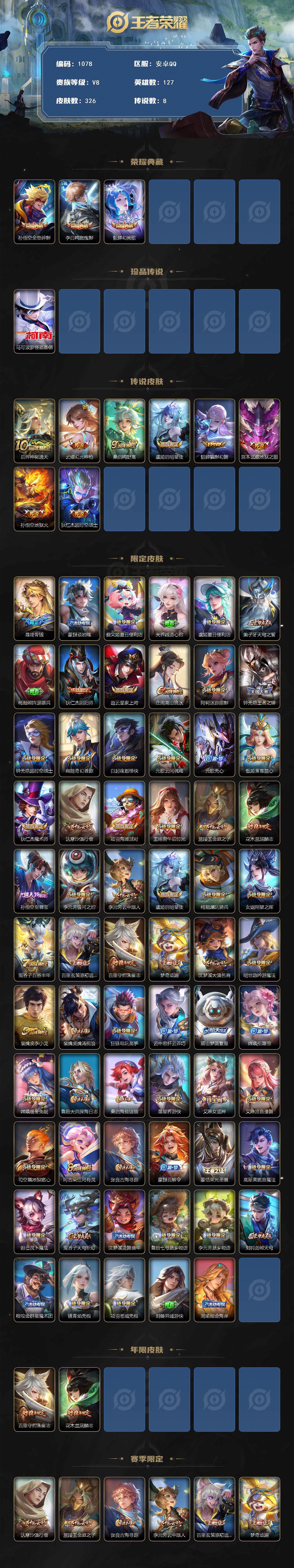 WZCMW3404641王者荣耀账号详情图2