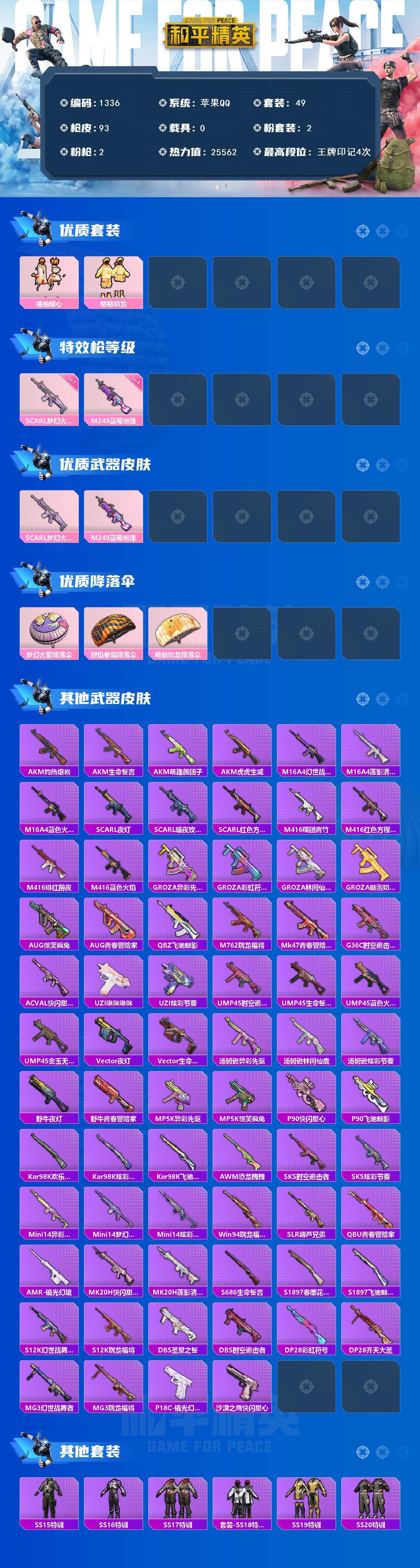 HPCMW3427121和平精英账号详情图2 HPCMW3427121和平精英账号详情图2