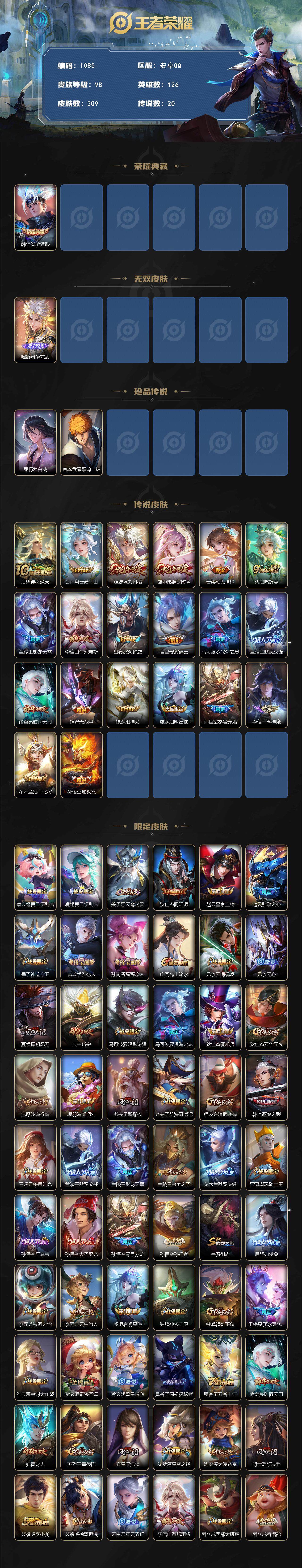 WZCMW3404856王者荣耀账号详情图2