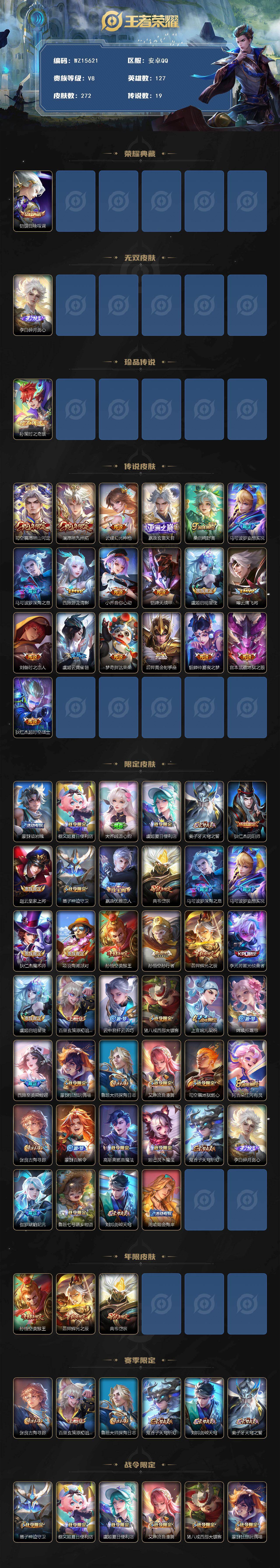 WZ0349688王者荣耀账号详情图2