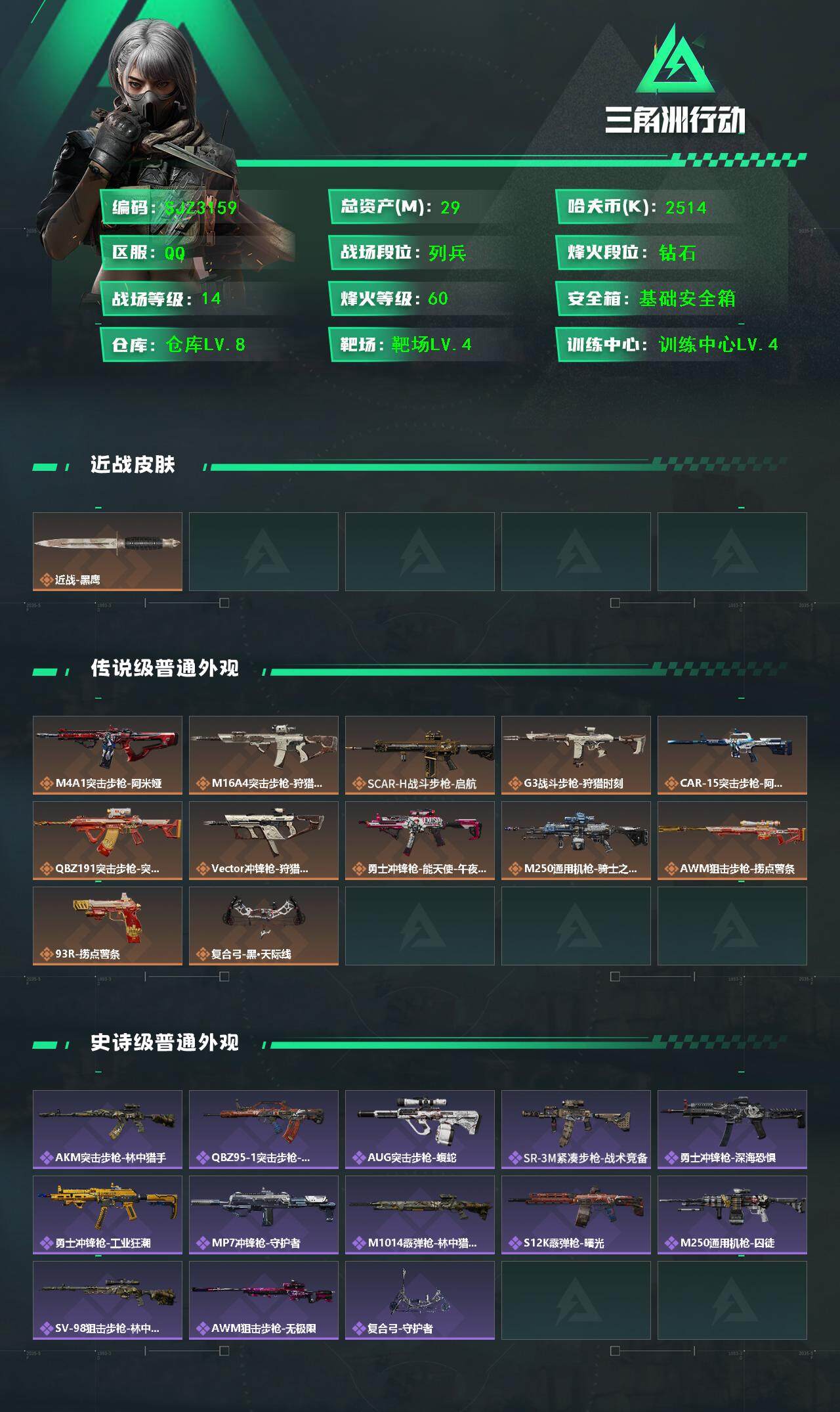 SJZEY377867三角洲行动账号详情图2