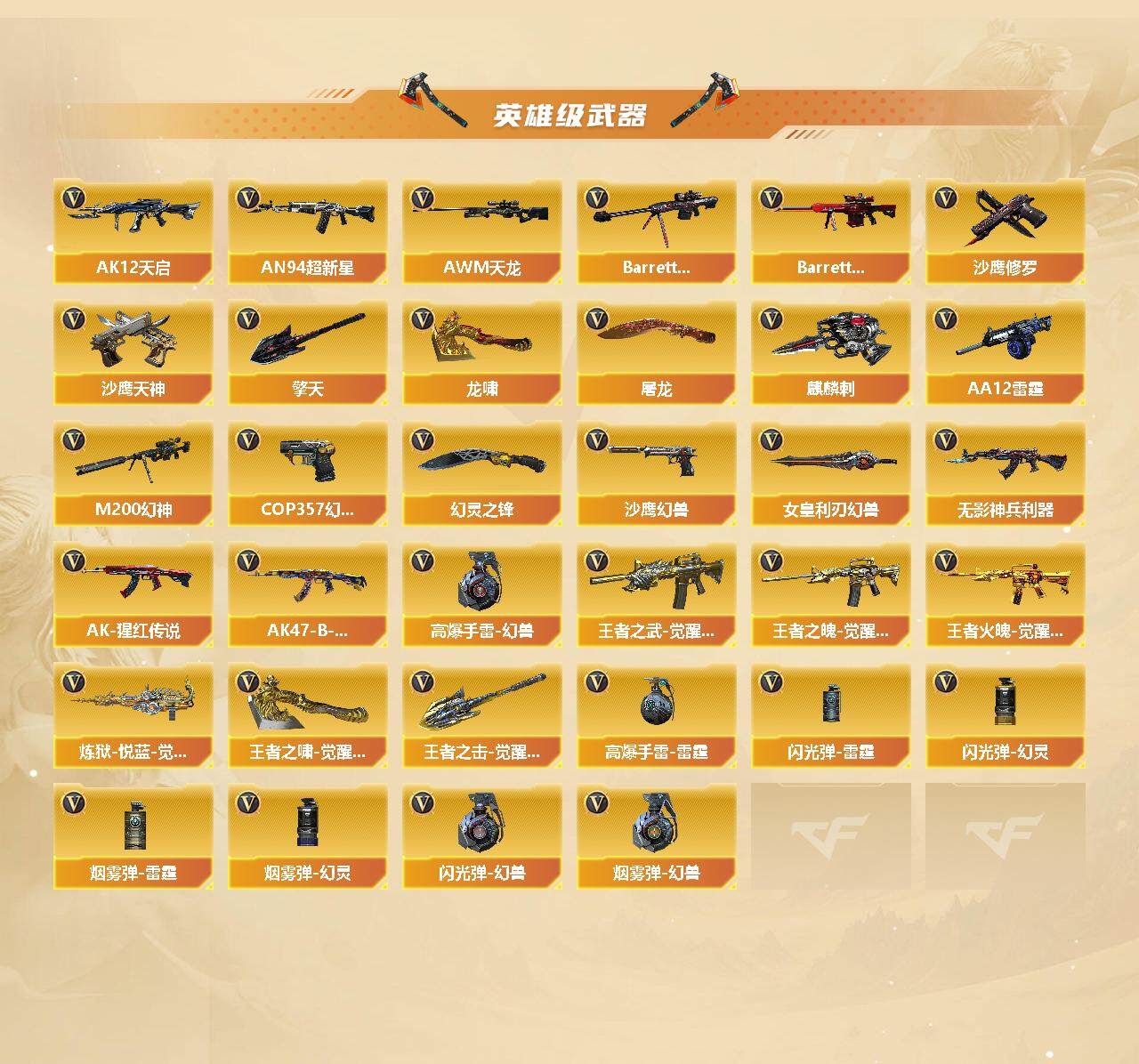 CFLX369109穿越火线账号详情图3 CFLX369109穿越火线账号详情图3