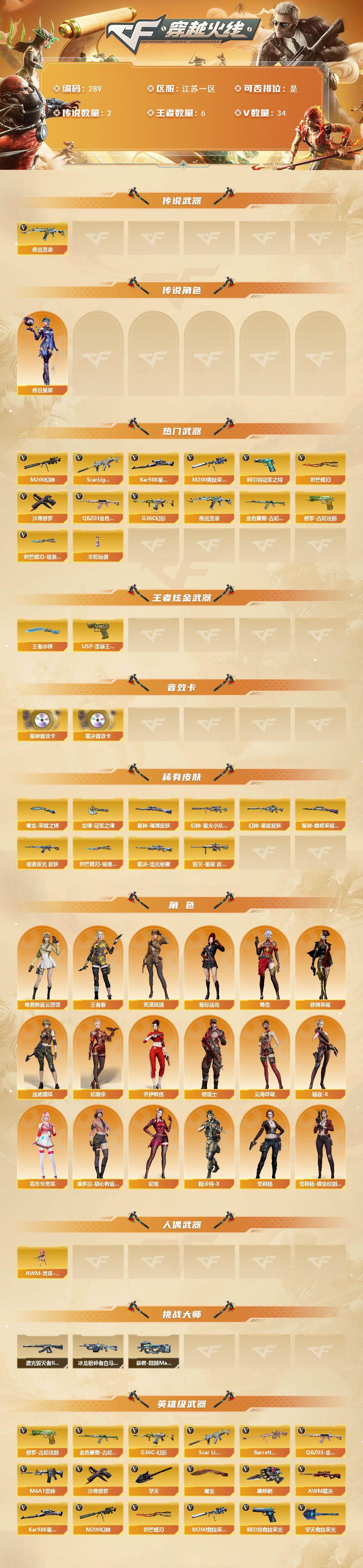 CFCMW422201穿越火线账号详情图2