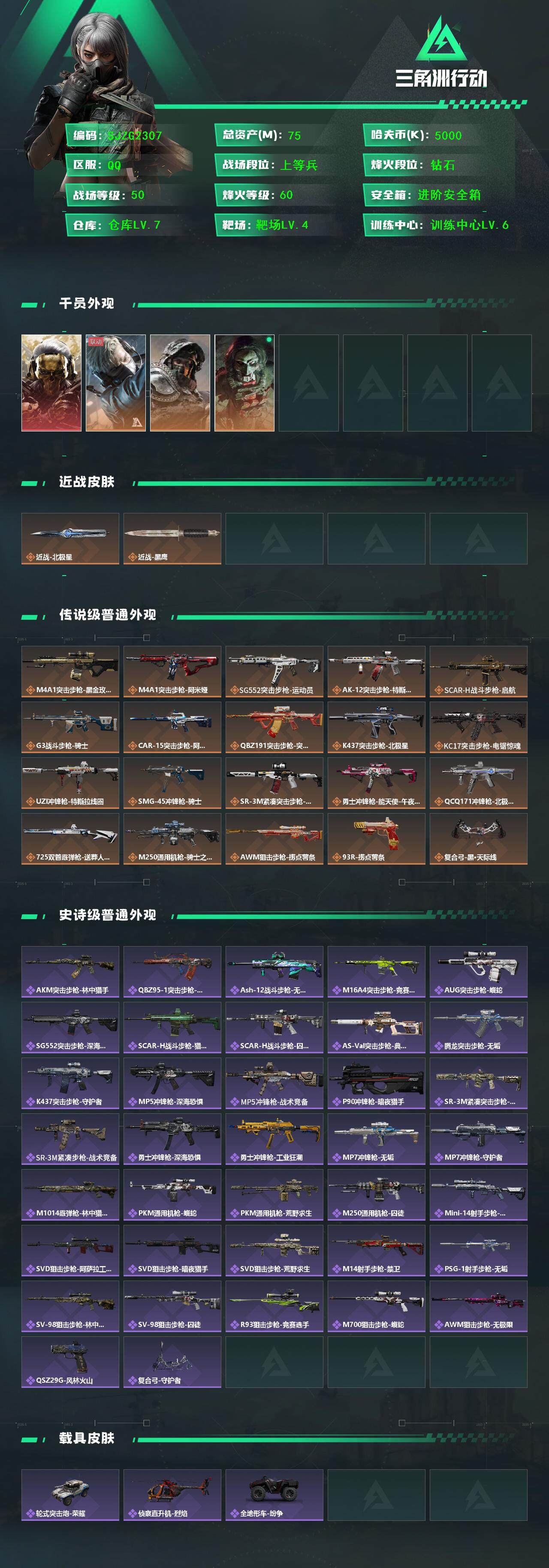 SJZEY391674三角洲行动账号详情图2