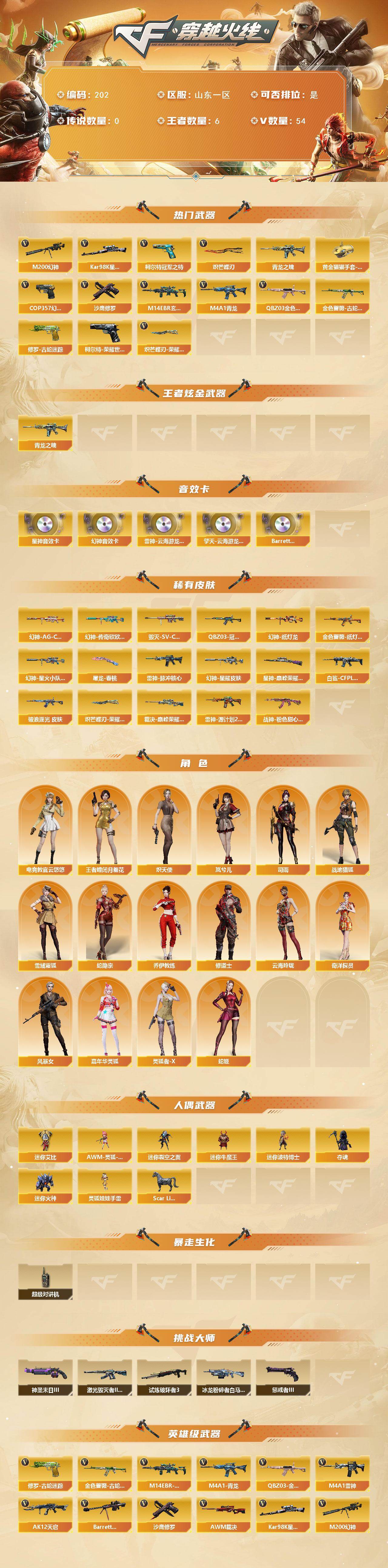 CFCMW422134穿越火线账号详情图2