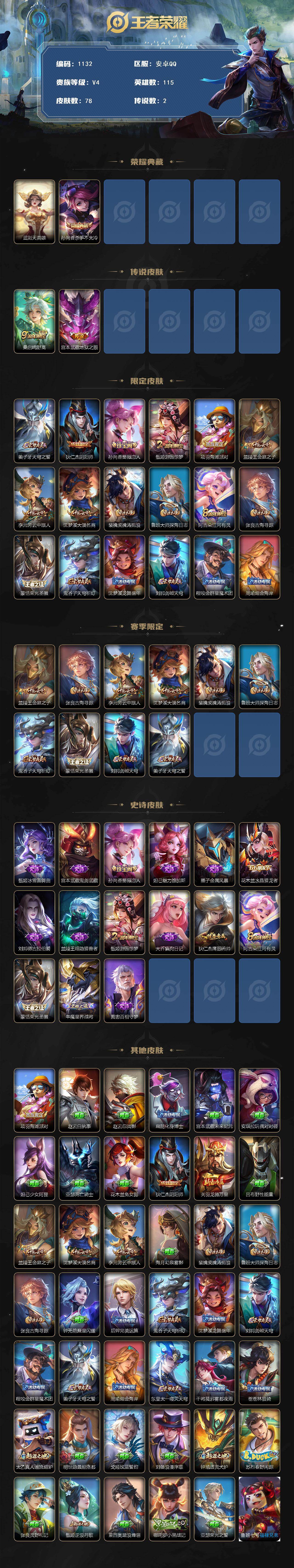 WZCMW414702王者荣耀账号详情图2