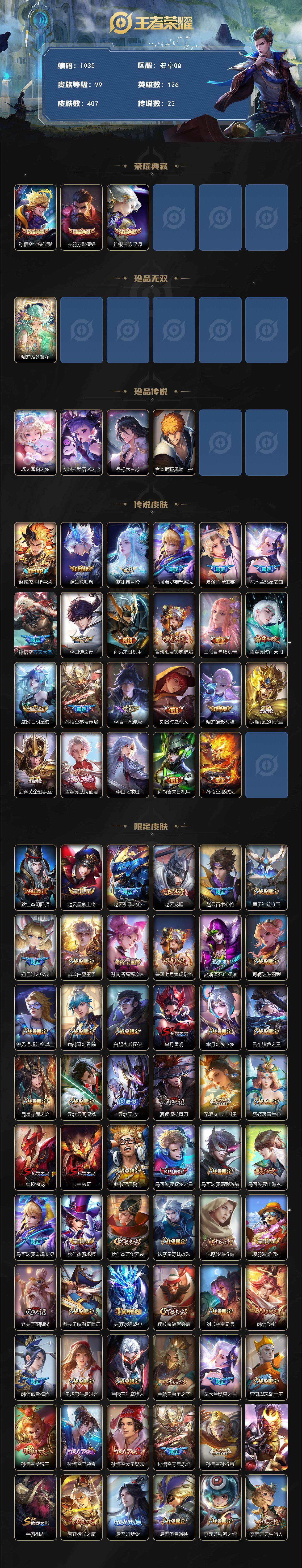 WZCMW3402318王者荣耀账号详情图2