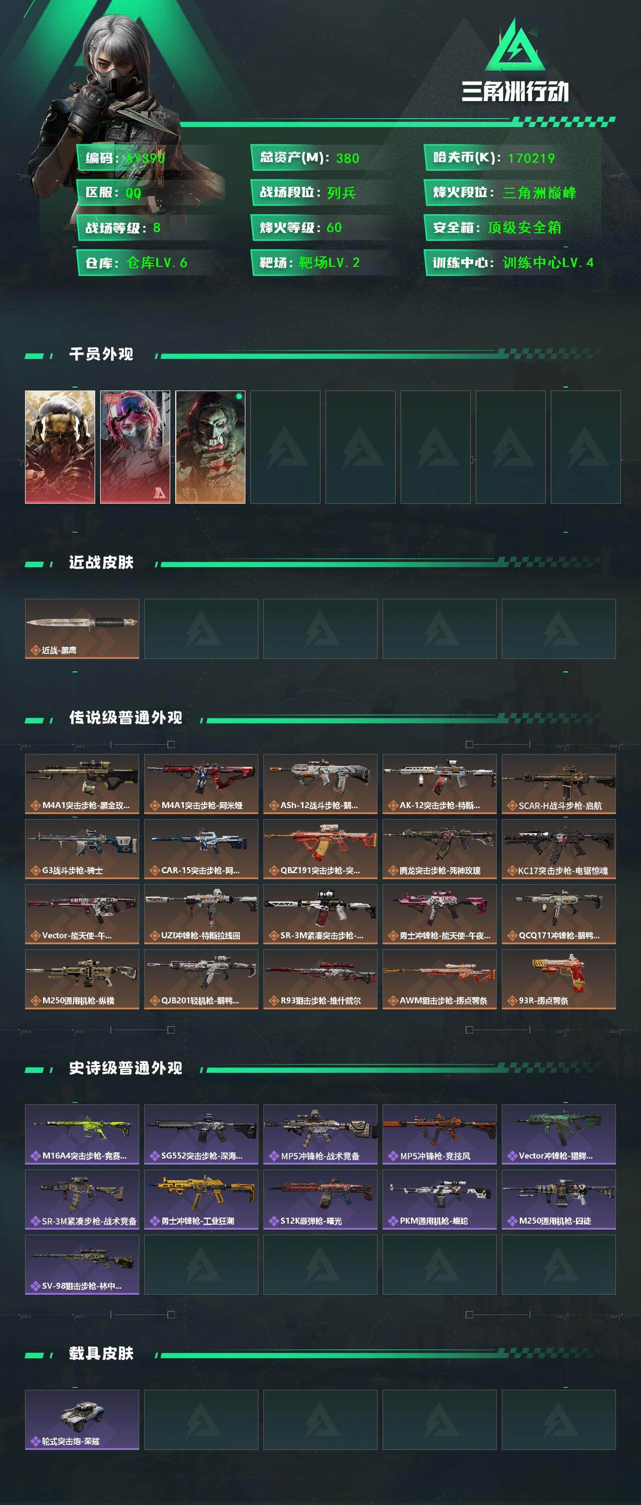 SJZCMW382449三角洲行动账号详情图3 SJZCMW382449三角洲行动账号详情图3