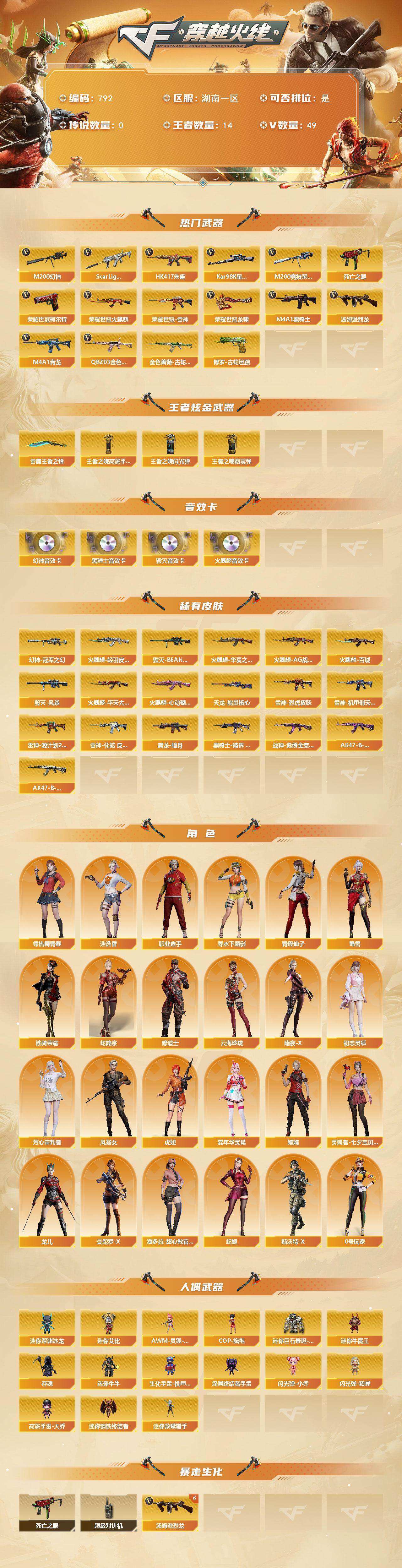 CFQM369327穿越火线账号详情图3 CFQM369327穿越火线账号详情图3