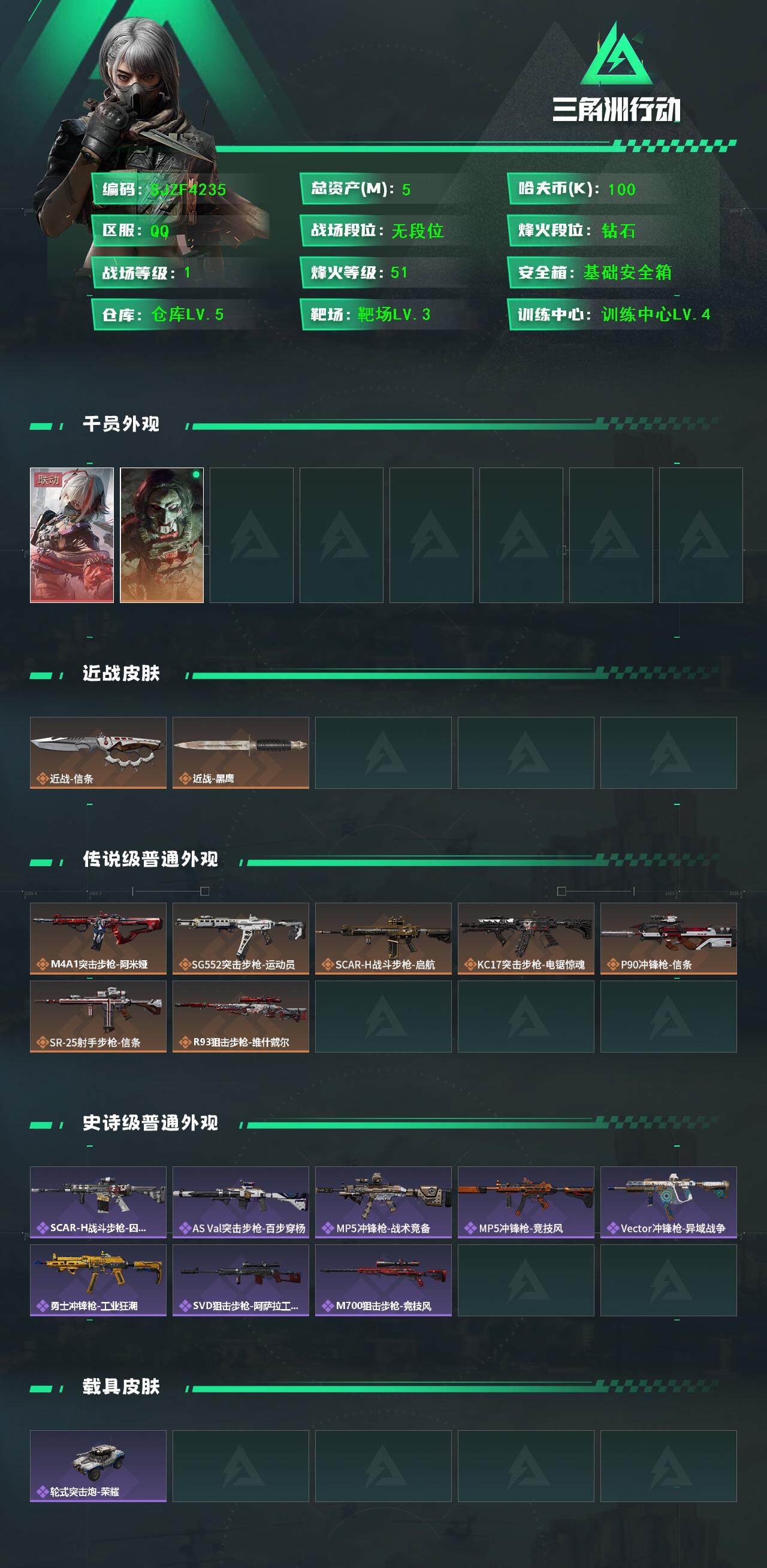 SJZQM377292三角洲行动账号详情图3 SJZQM377292三角洲行动账号详情图3