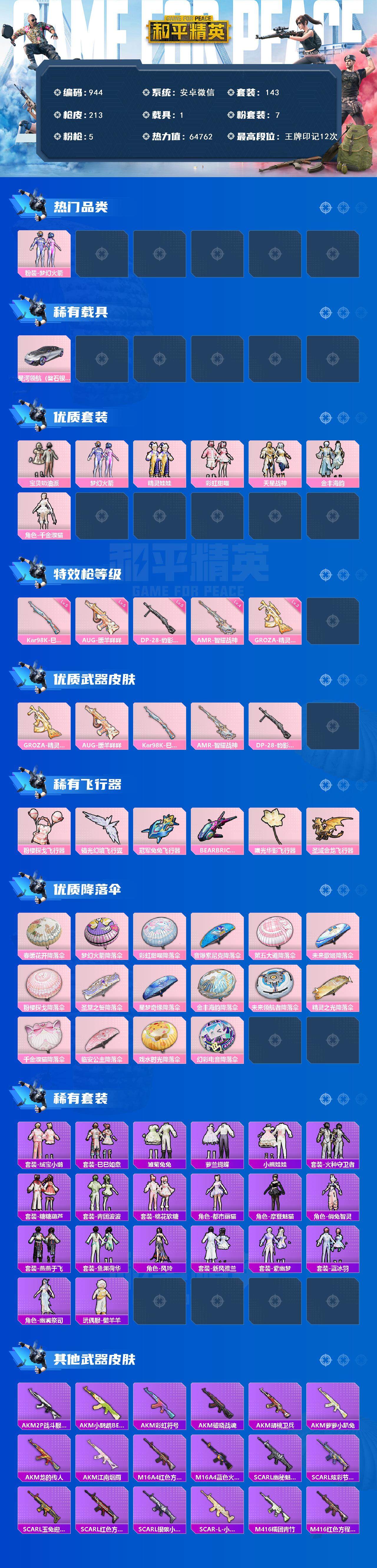 HPCMW3426305和平精英账号详情图5 HPCMW3426305和平精英账号详情图5