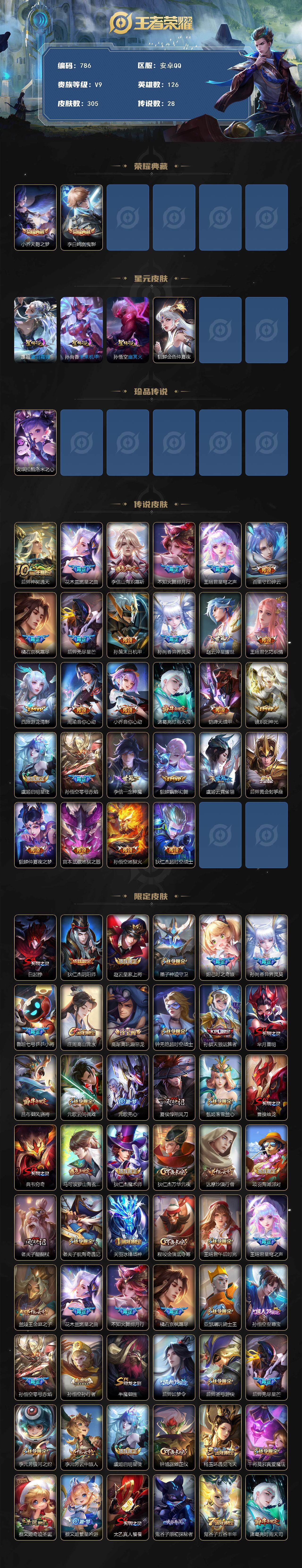 WZLFY3403679王者荣耀账号详情图2