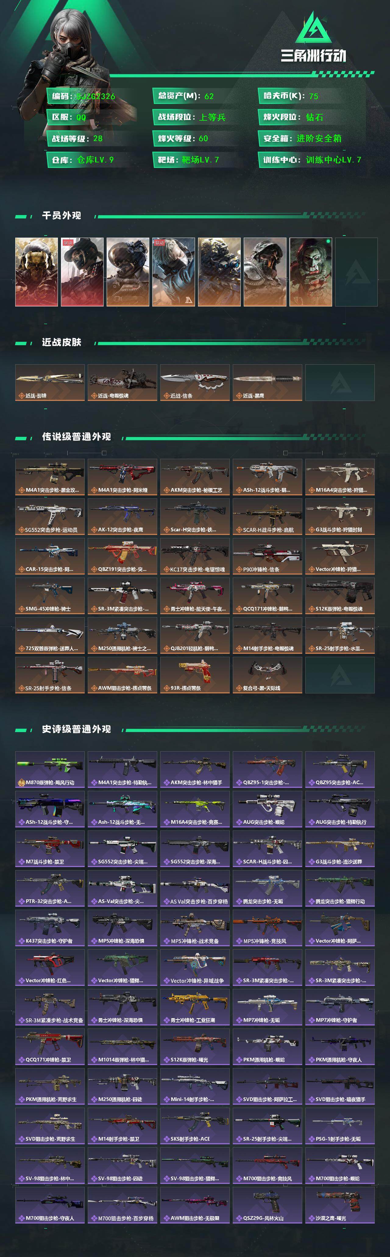 SJZQM377046三角洲行动账号详情图3 SJZQM377046三角洲行动账号详情图3