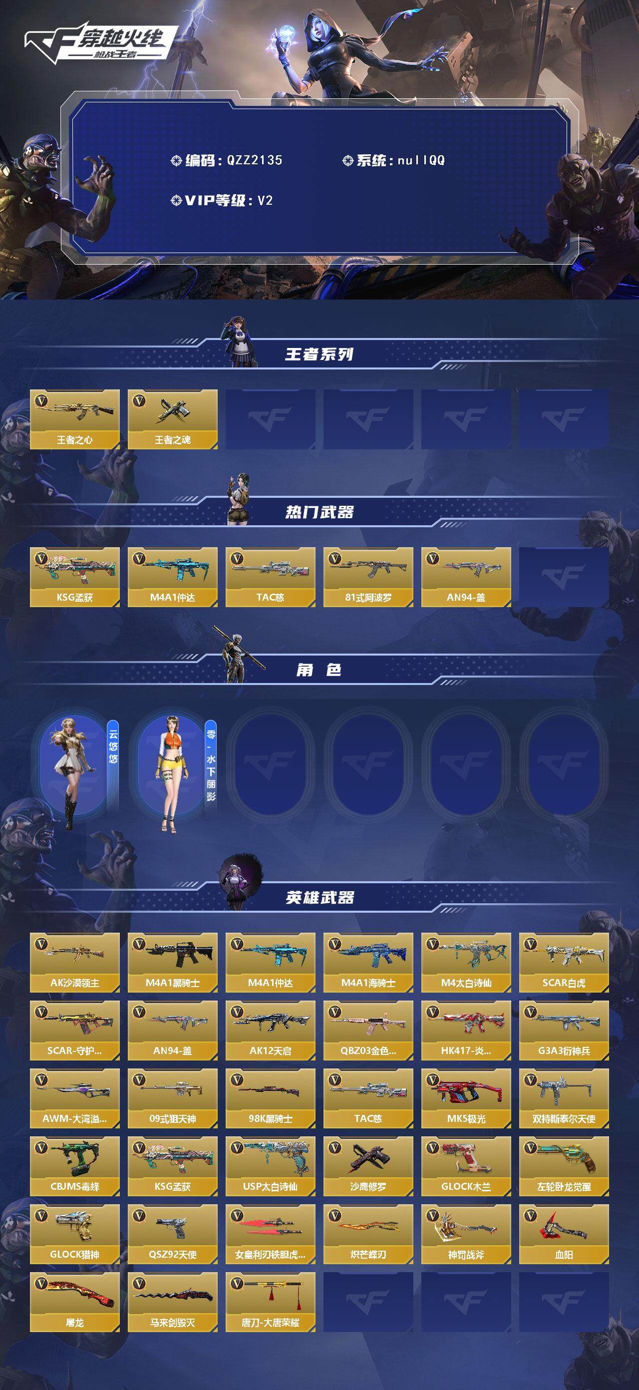 CFMQM368697枪战王者账号详情图3 CFMQM368697枪战王者账号详情图3