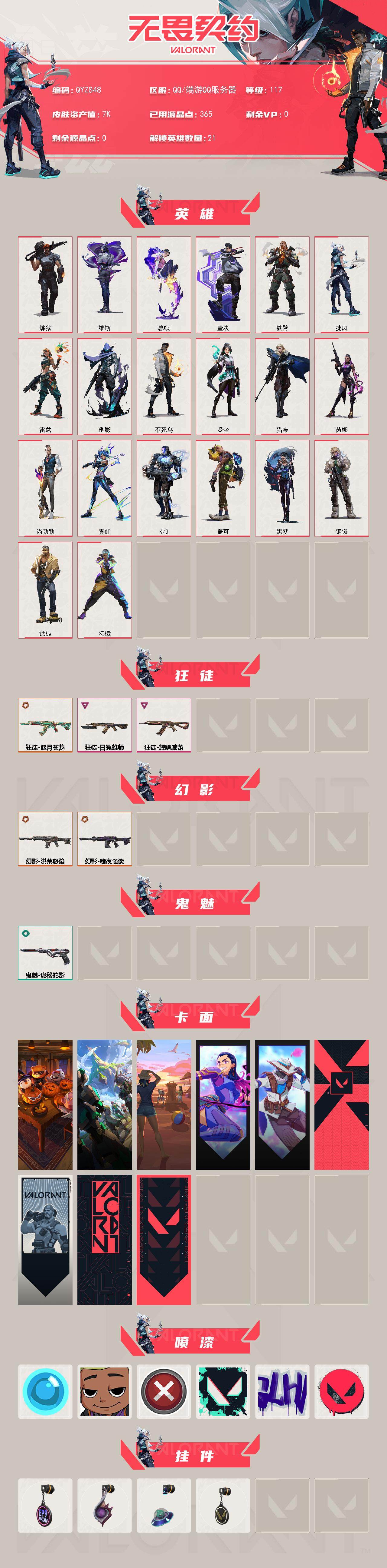 WWQEY327519无畏契约账号详情图2 WWQEY327519无畏契约账号详情图2