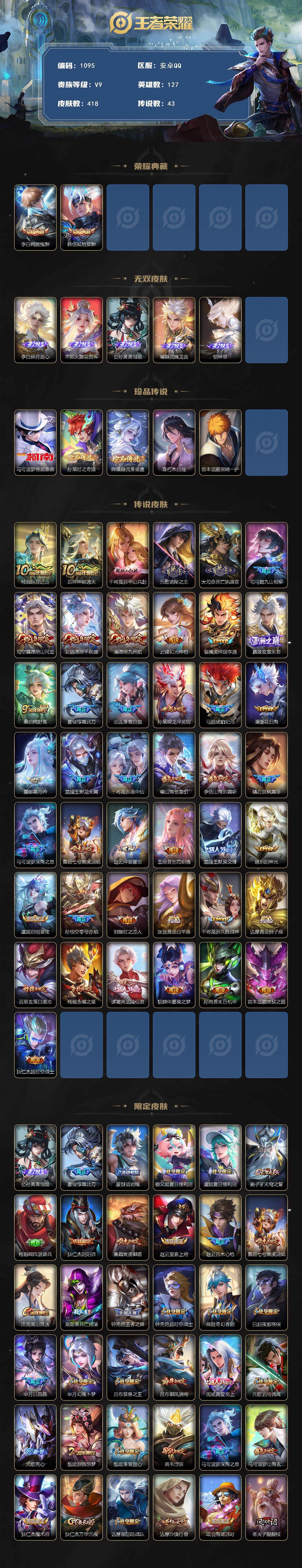 WZCMW3406018王者荣耀账号详情图2