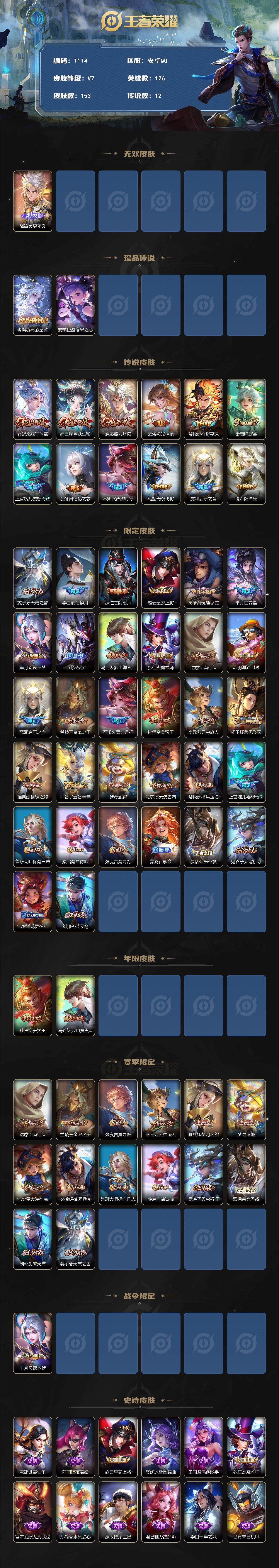 WZCMW3406134王者荣耀账号详情图2