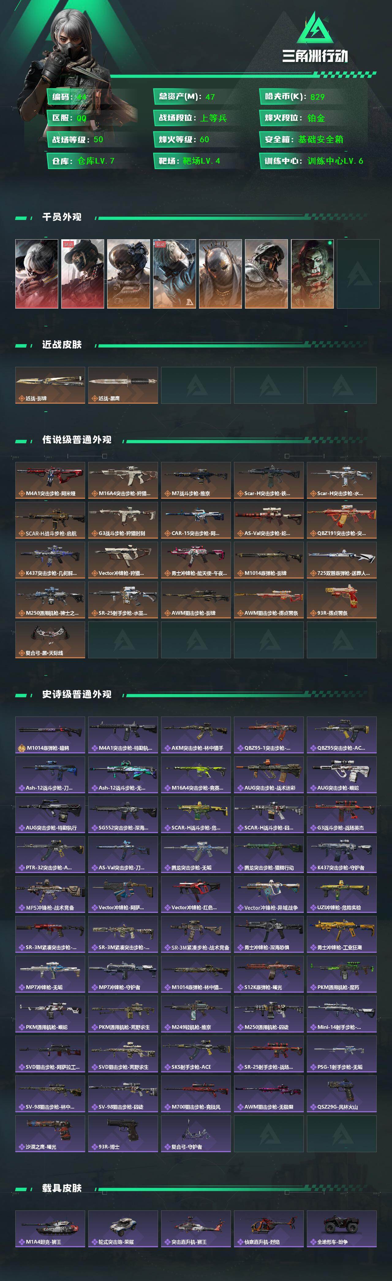 SJZCMW425986三角洲行动账号详情图2