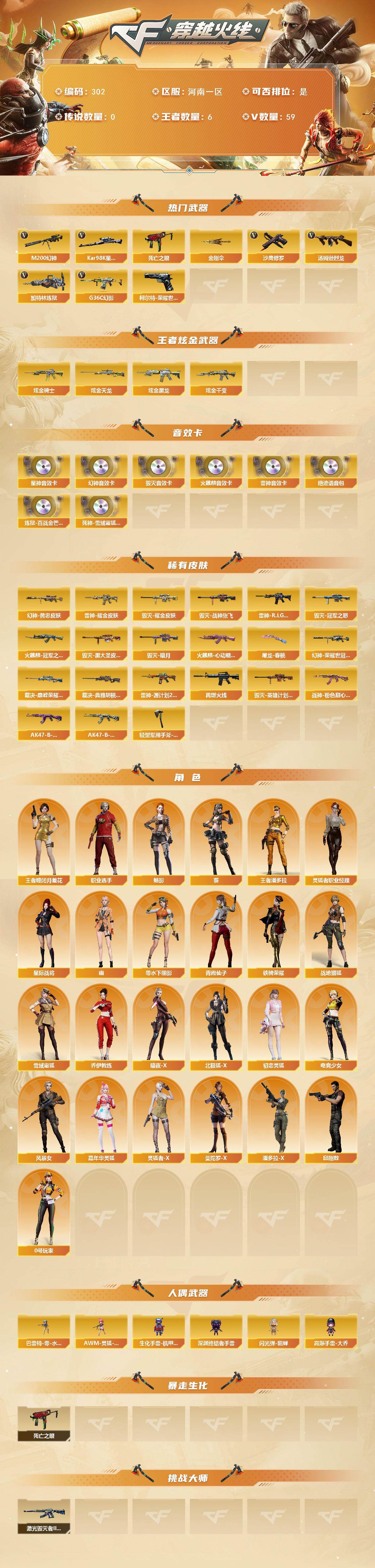 CFCMW422171穿越火线账号详情图2