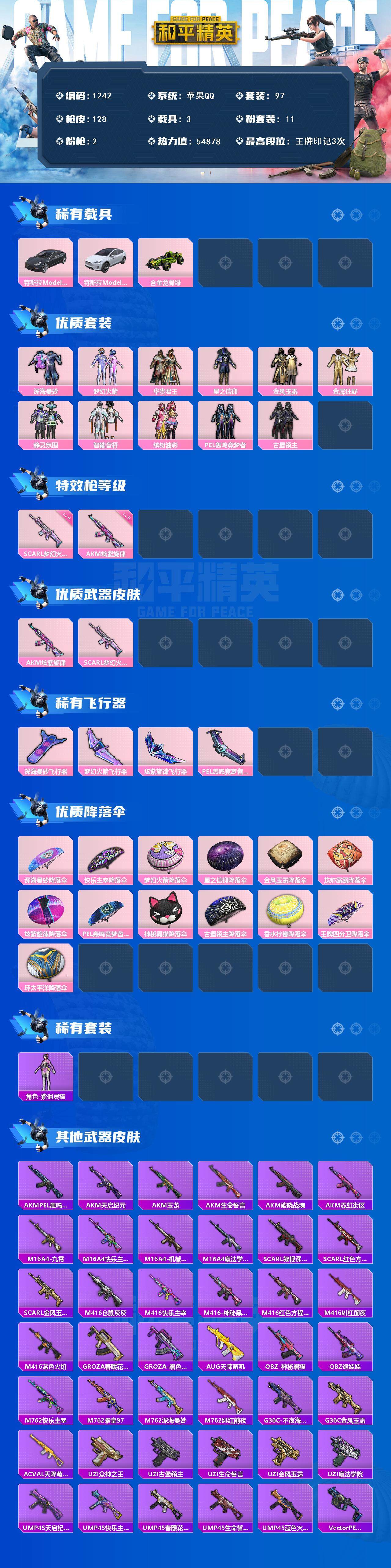 HPCMW3427506和平精英账号详情图2