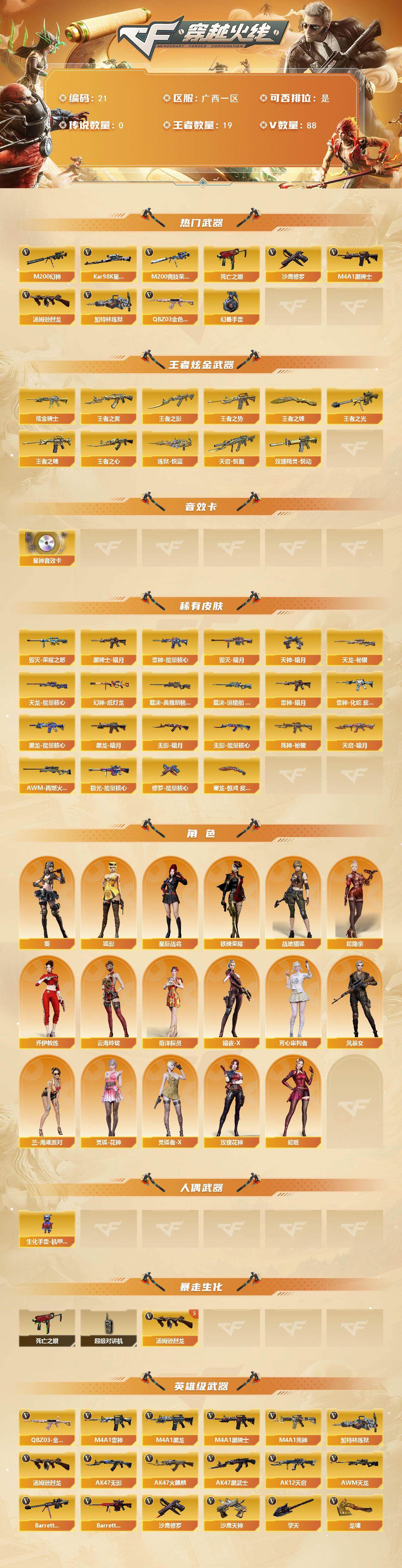 CFCMW373514穿越火线账号详情图2 CFCMW373514穿越火线账号详情图2