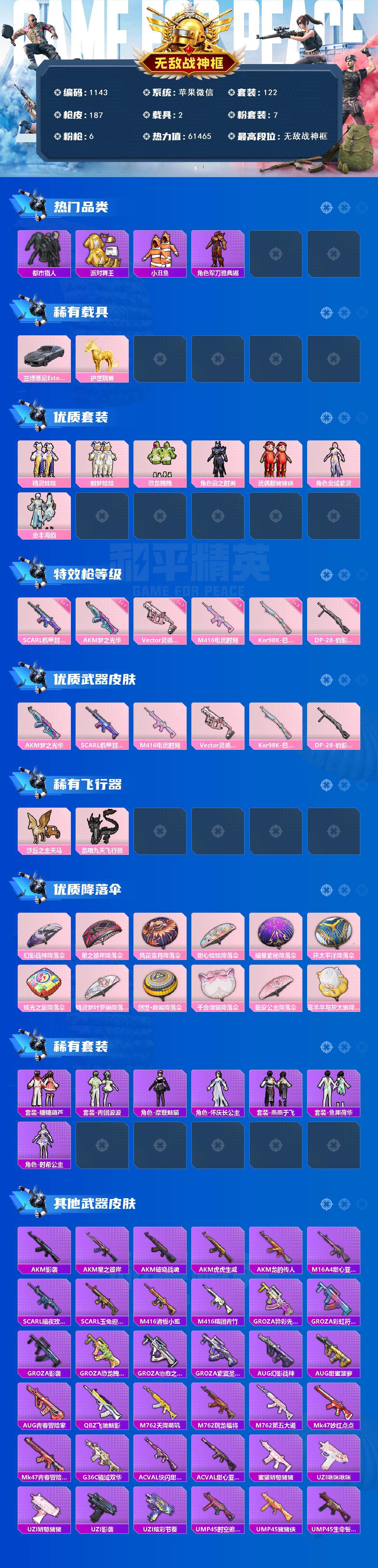 HPCMW3427529和平精英账号详情图5 HPCMW3427529和平精英账号详情图5