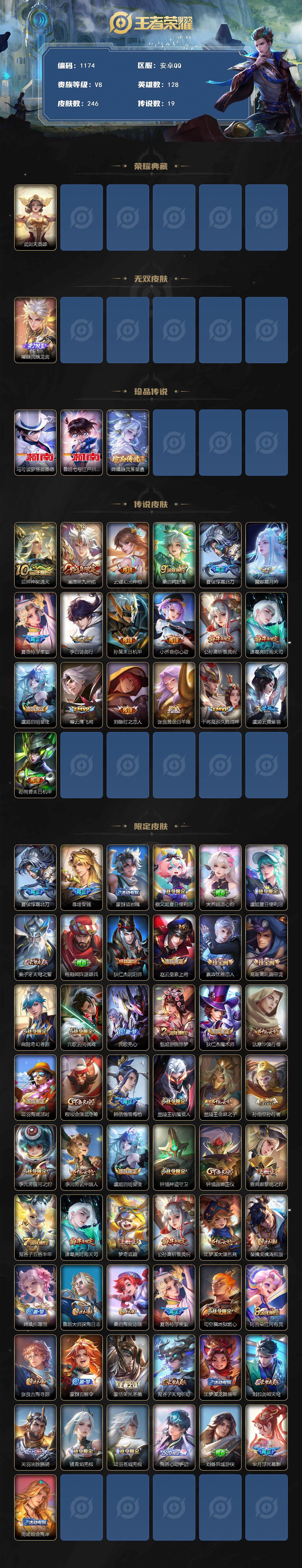 WZCMW3408473王者荣耀账号详情图2 WZCMW3408473王者荣耀账号详情图2