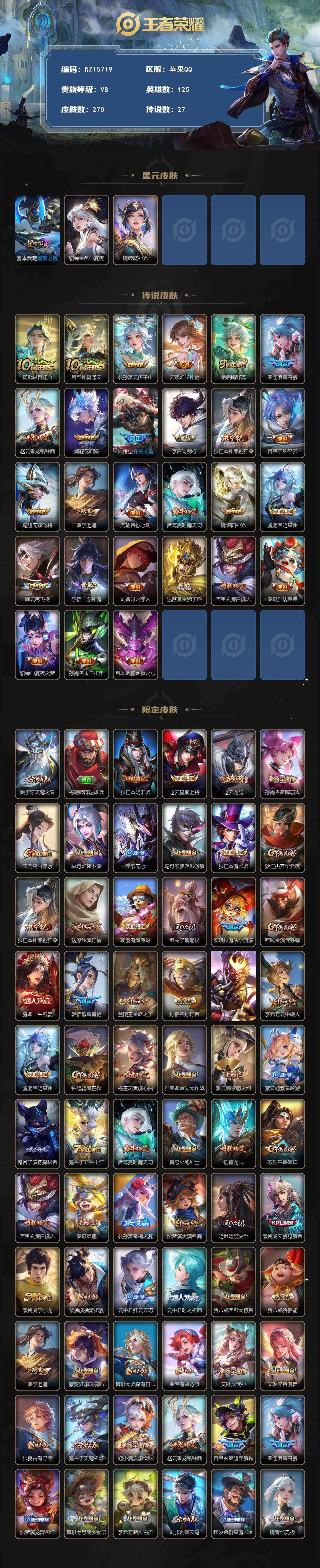 WZ0349715王者荣耀账号详情图2