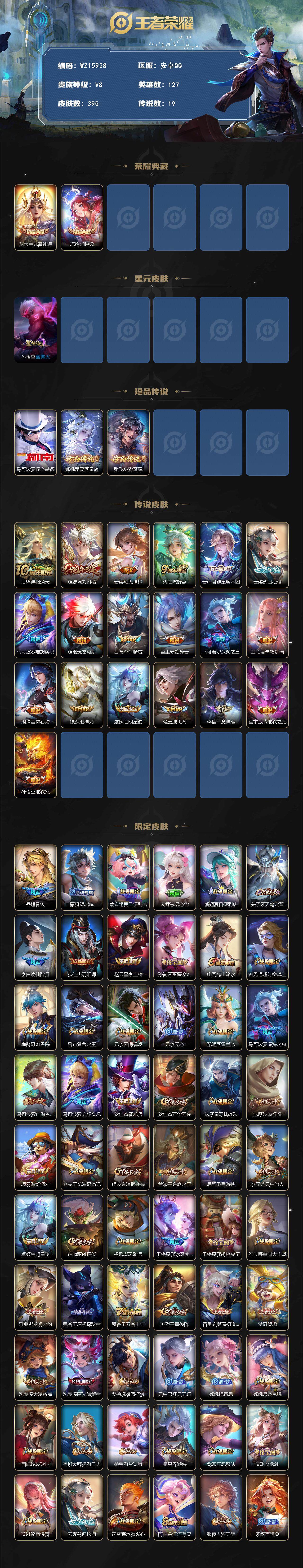 WZ0349803王者荣耀账号详情图2