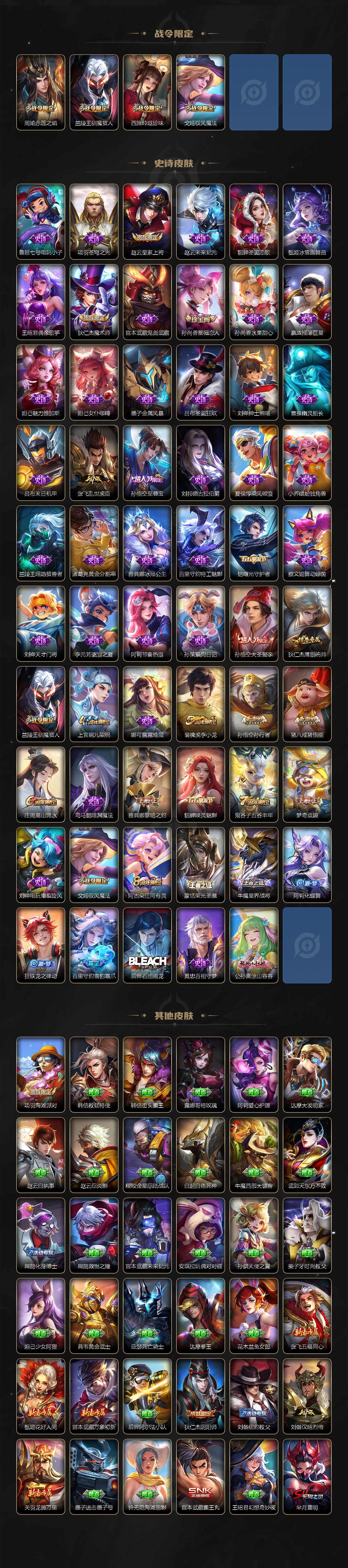 WZLX3410293王者荣耀账号详情图3 WZLX3410293王者荣耀账号详情图3