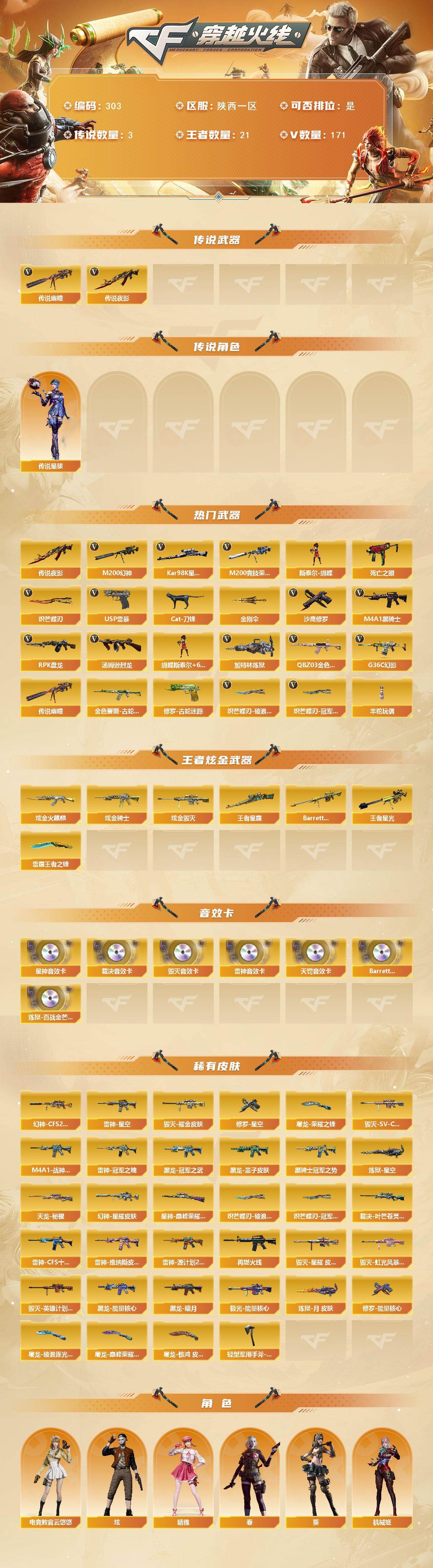 CFCMW422248穿越火线账号详情图2